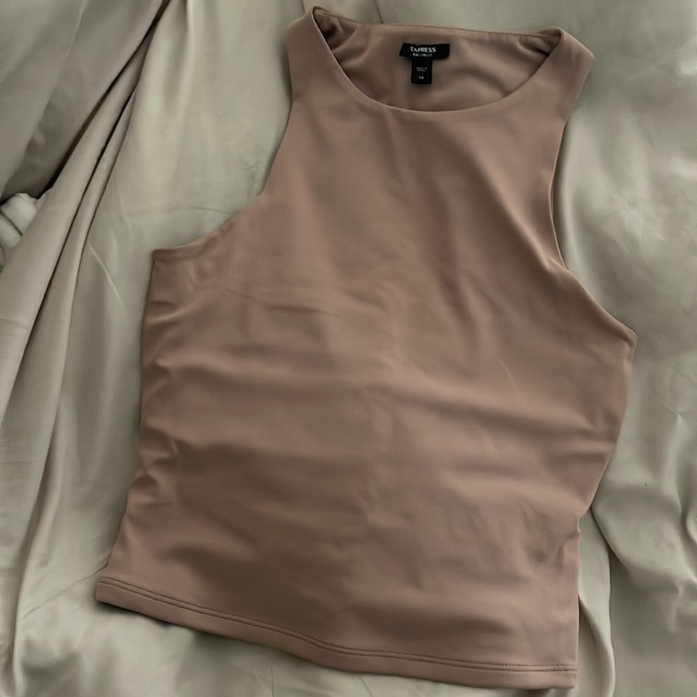 Pink Contour Halter Top